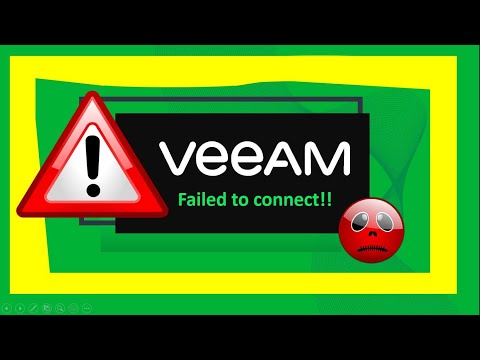 Corregir FAILED TO CONNECT VBR -INICIA el servicio de Veeam Backup sin problemas después del upgrade