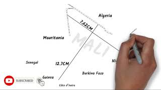 Turning The Letter T Into Malis Outline Map Simple Geography Design