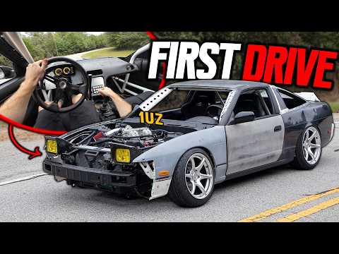 First Drive In The 1UZ Swapped 240SX!