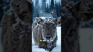 Cowboy Saves Baby Calf | Shocking Rescue | The Last Hope of Humanity #humanity #animals #cow