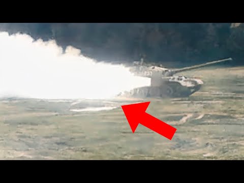 Rare Footage of Soviet Rocket-Powered Tanks in Action