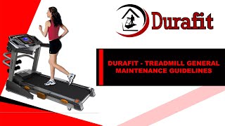 Duravit - إرشادات الصيانة العامة لجهاز المشي