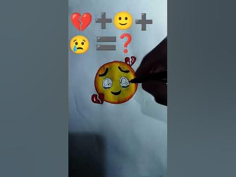 PRATHMESH ART'S | broken heart fake smile emoji //🥺+💔+🙂+😢#brokenheart #