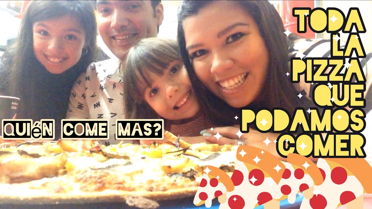 Come Y Bebe Sin Limites En Dominos Pizza Reto Quien Puede Comer Mas Youtube