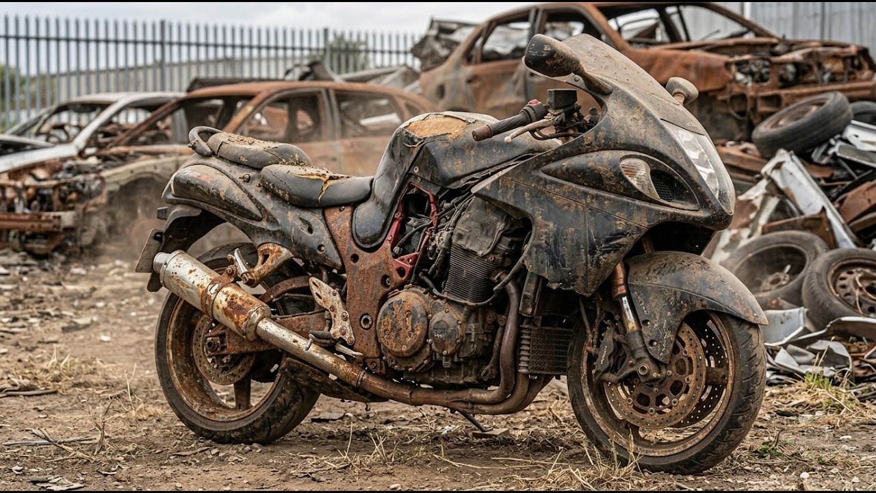 Rusty Rebuilding a Scrap Kawasaki ZX-14R | Full Motorcycle Restoration