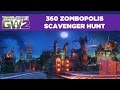 360 Zombopolis Scavenger Hunt! | Plant vs. Zombies Garden Warfare