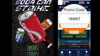 Soda Can Strike – new Skillz game promo code and gameplay
