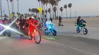 Venice Beach Sunday Sunset Electric bike ride