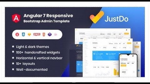 JustDo - Angular 7 Responsive Bootstrap Admin Template | Themeforest Templates