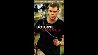 Opening To The Bourne Supremacy 2004 Demo Vhs Universal