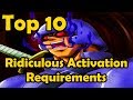 Top 10 Cards With Ridiculous Activation Requirements YuGiOh