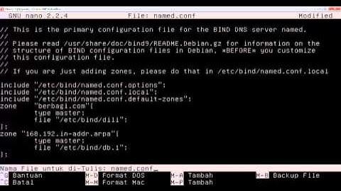 tutorial konfigurasi DNS Bind9 pada Debian 6 dengan Oracle VM Virtual Box