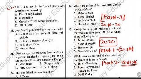 DU MA History 2016- 2020 Question Paper Analyse with Explaination |Part -03 | #delhi_university