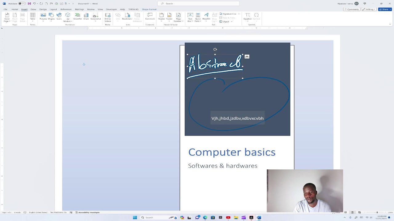 How to insert the cover page in ms word youtube