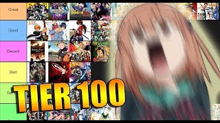 HAGO EL TIER DE LOS '100 MEJORES ANIMES DE LA HISTORIA'