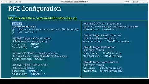 DNS Firewall with Bind Response Policy Zone - 2/3