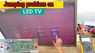 LG 32 inch led tv horizontal line problem.lc320dxj panel freezing problem #LC320dxjpanel#LGpanel