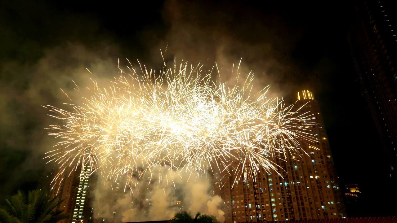 4K | Lunar New Year Fireworks at Central Park Jakarta, Indonesia - Wed, 29 Jan 2025