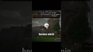 How to become admin in random 💀💀 server #minecraft #minecraftmemes #animation #herobrine #mcpememes