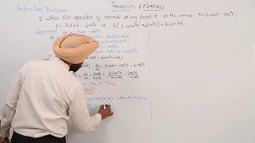 ICSE l CLASS 11 l MATH l APPROXIMATION l Tangent and Normals l  Important Question l L20