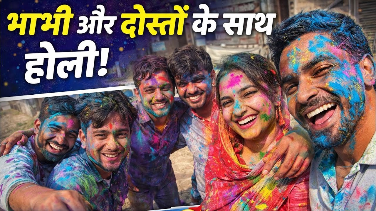 🫟 Holi celebration at home❤️ holi 2026😊#viral #holi #faridabad #yaadteriaai #jaatlifestyle #vlog 