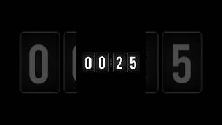 ⏳ 25 Second Timer Black Screen | Viral Countdown Shorts #countdown  🔥