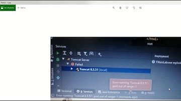 [Fix] Error running Tomcat: port out of range:-1
