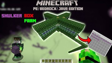 How To Make Shulker Box Farm In Minecraft PE/Bedrock Edition 1.21