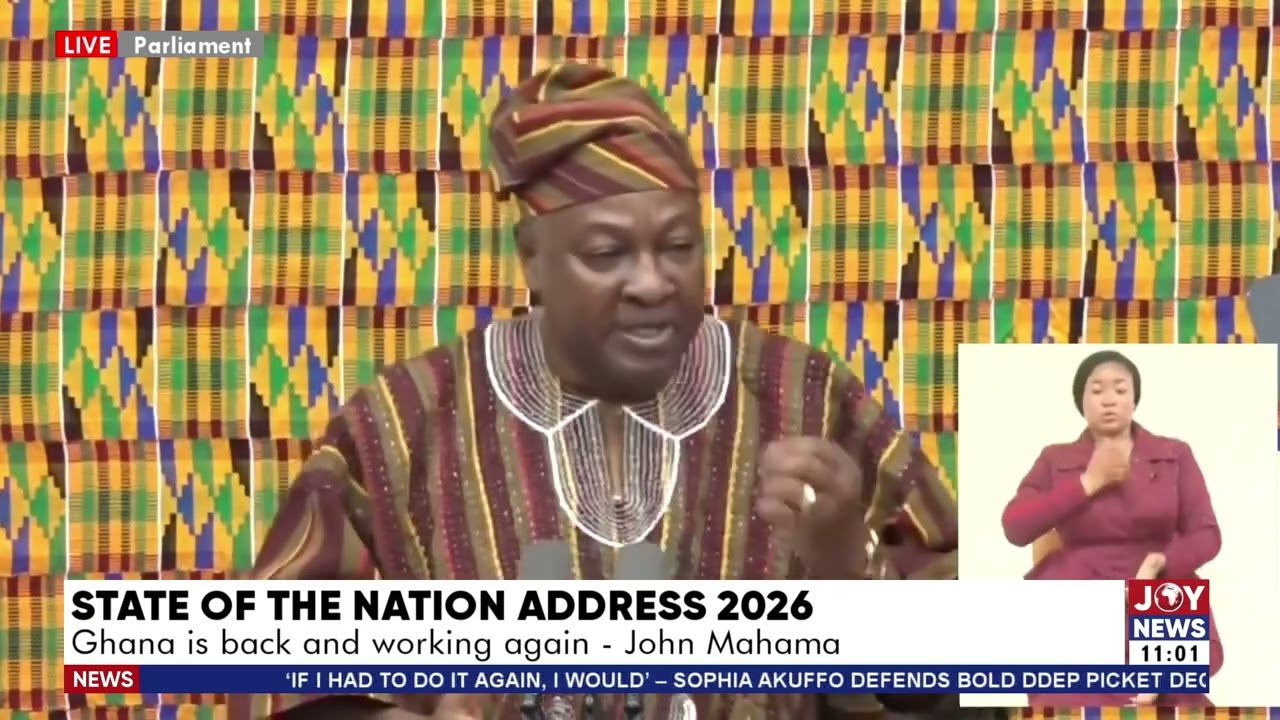 SONA 2026: Our nation is in takeoff mode, and you are all advised to fasten your seat belts - Mahama