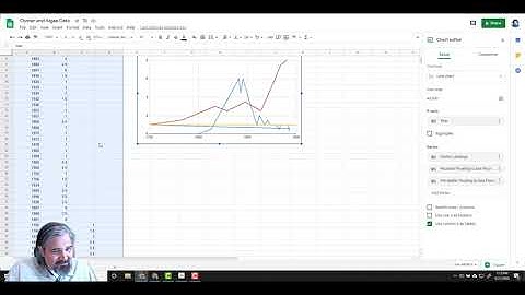 How to make a line chart with 3 series in Google Sheets
