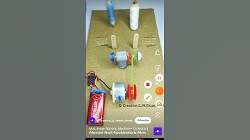 Multi Rope Winding Machine • Dc Motor | #dcmotor #tech #youtubeshorts #dcmotorproject