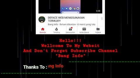 DEFACE WEB MENGGUNAKAN TERMUX!!!