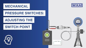 Mechanical pressure switches | Adjusting the switch point