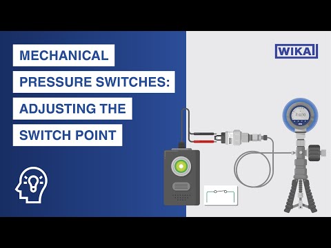 Mechanical pressure switches | Adjusting the switch point @WIKAGroup