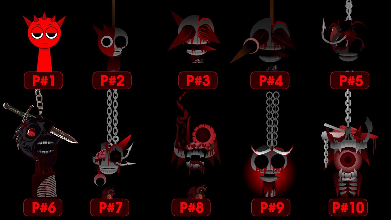 Sprunki Raddy Happy True Raddy Sprunki All Phases 1-10 | All Characters Together in ...