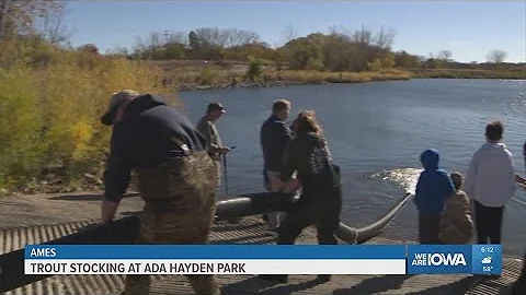 Iowa DNR stocks trout at Ames' Ada Hayden Heritage Park