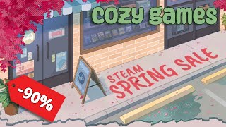 Cozy Games on SALE for the Spring! (Steam Spring Sale 2024)