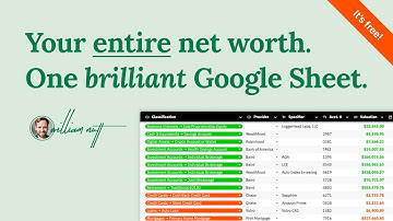 Track Your ENTIRE Net Worth in This Cutting-Edge Google Sheet (FREE to Copy!)