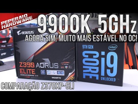 Agora sim! I9 9900K + Aorus Z390 Elite / Overclock 5Ghz / VRM