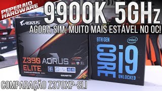 Agora sim! I9 9900K + Aorus Z390 Elite / Overclock 5Ghz / VRM