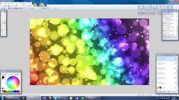 Paint.NET tutorial number 182 - Abstract colourful bubbles wallpaper / background
