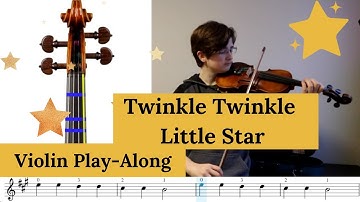 Twinkle Twinkle Little Star play along for violin