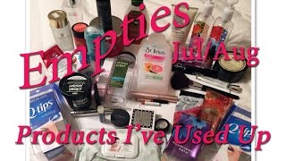 Empties: July & August | Products Ive Used Up