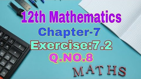 12th Mathematics||Chapter-7|| Exercise:7.2||Q.No.8||Tangent and Normal||