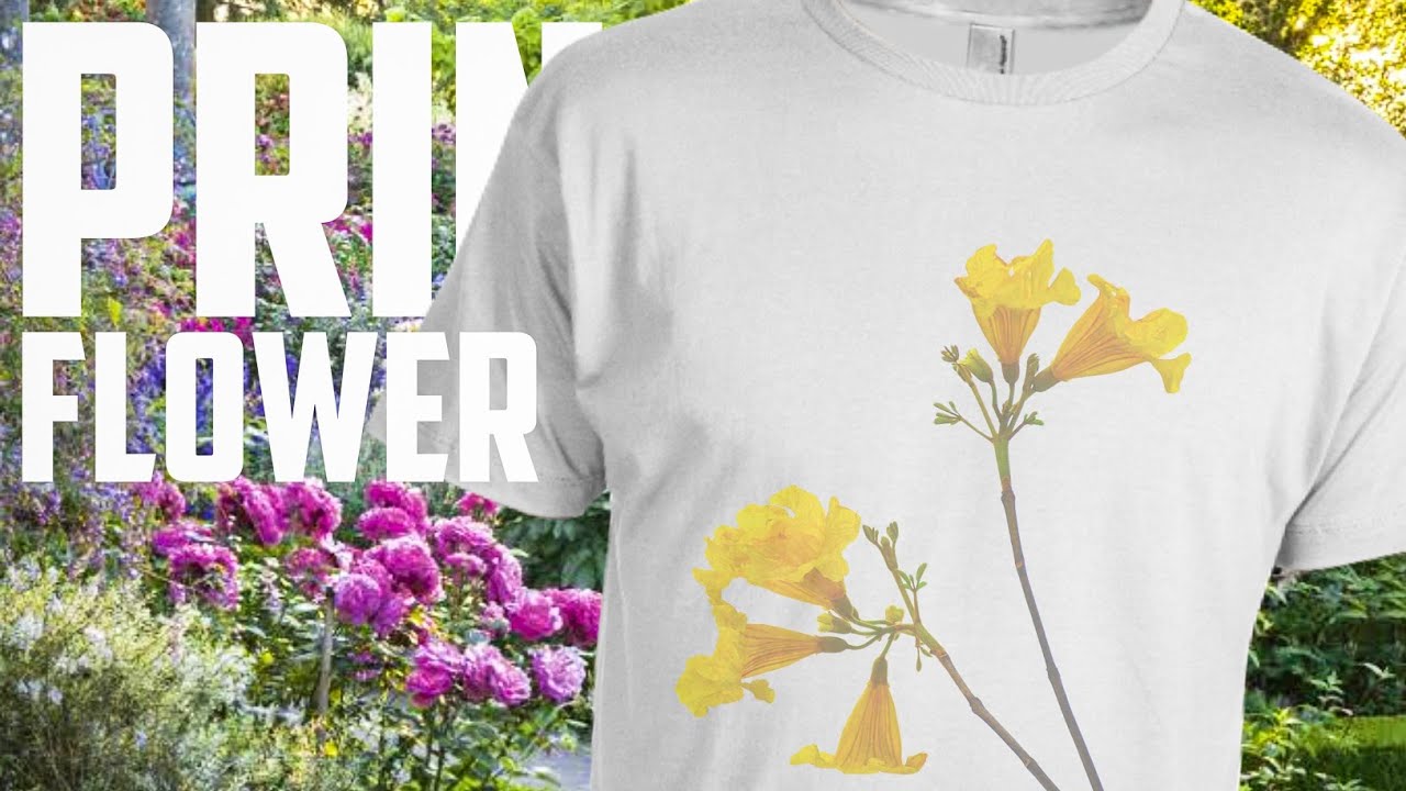 Print flowers on t shirt how to print on clothes diy custom print t