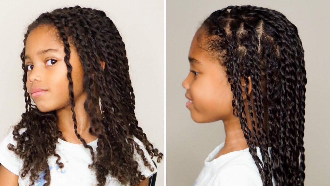 Natural Hair: How To Refresh Two-Strand Twists For Little Girls - YouTube
