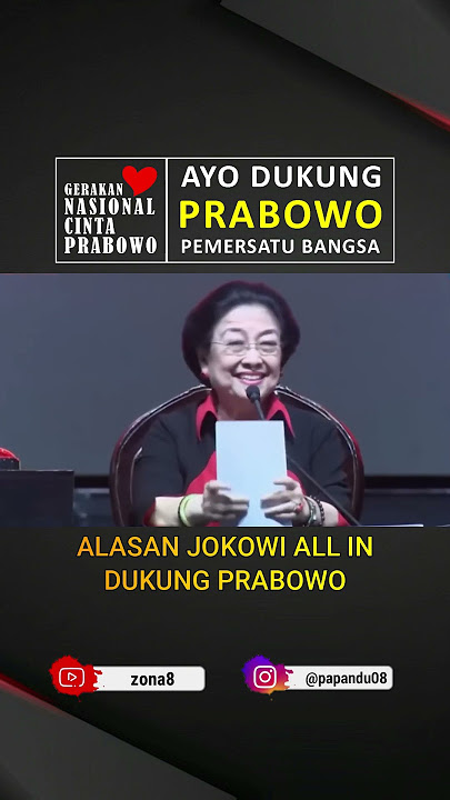 Inilah alasan Pak Jokowi all ini dukung Pak Prabowo #prabowosubianto #jokowi #megawati