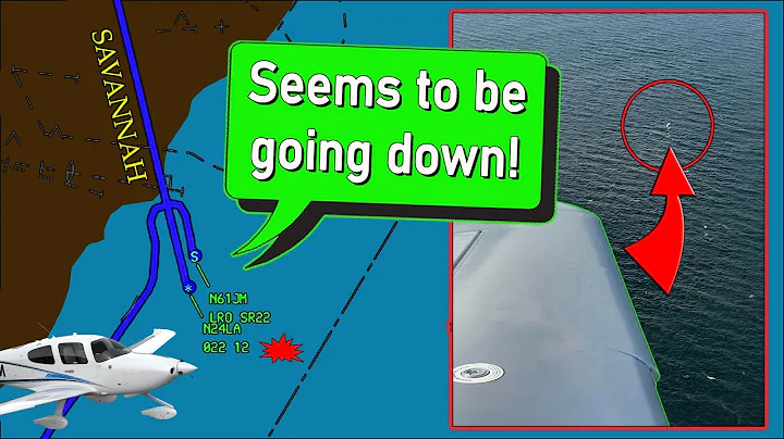 Cirrus SR-22 crashes into the Atlantic Ocean | Pilot is unresponsive