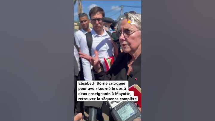 Deux enseignants interpellent Elisabeth Borne pour lui expliquer leurs difficultés.  #chido #mayotte