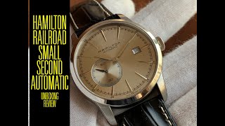 Hamilton Classic Railroad Small Second Automatic H40515781 Watch | Unboxing  Review | Valjoux Relogio